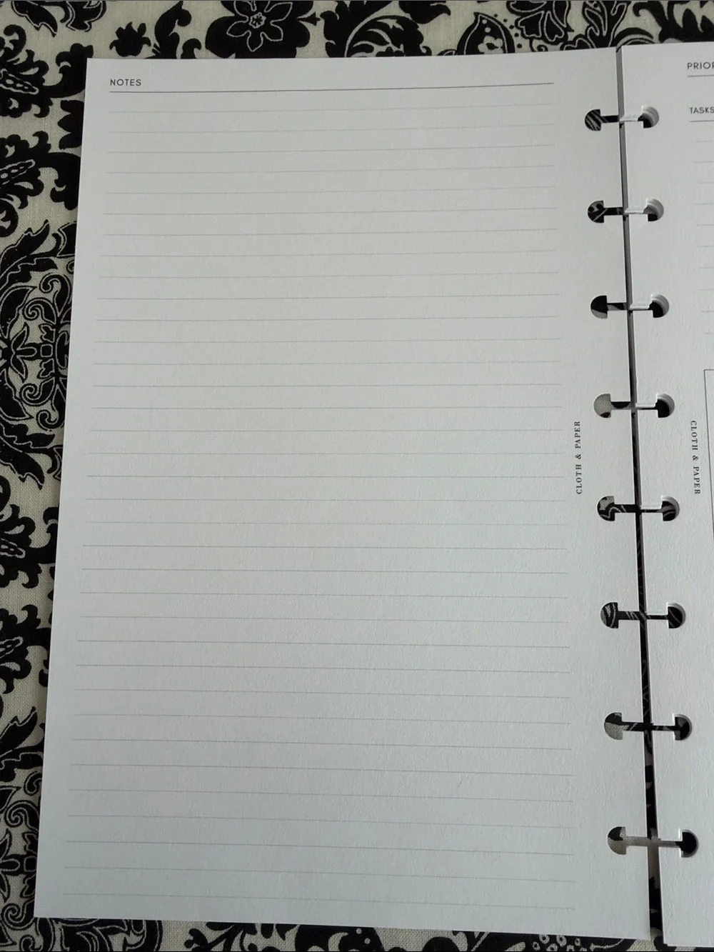 Cloth & Paper Insert Priority Matrix
